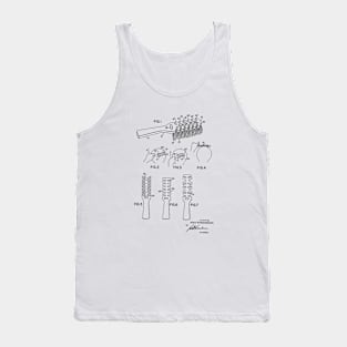 hair brush vintage patent drawing Tank Top